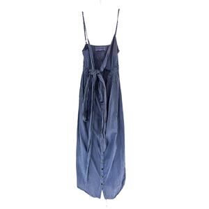 Mara‎ Hoffman Thora Button Up Crisscross Self-Tie Cotton Midi Dress Size Small